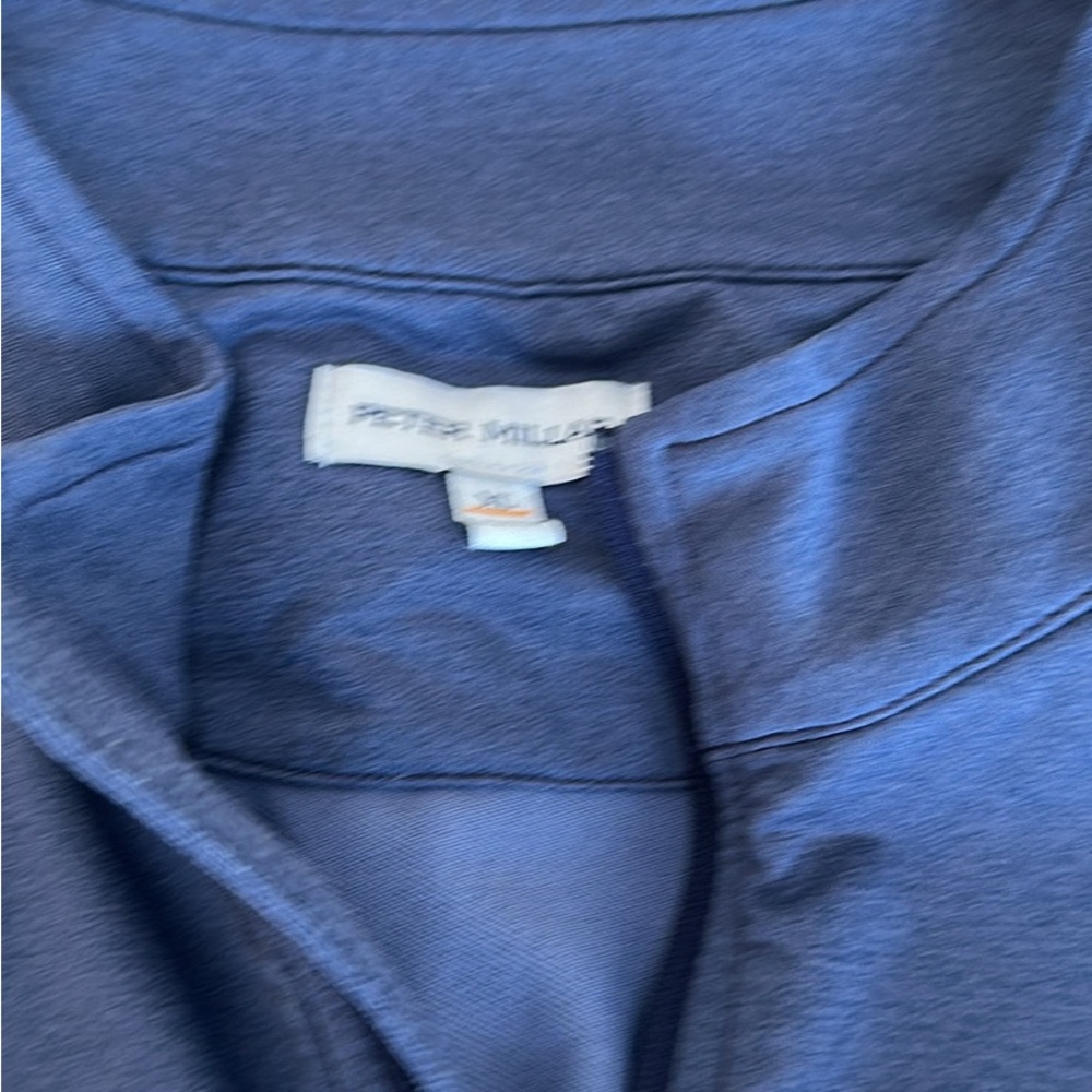 Peter Millar Blue Quarter-Zip Sweater